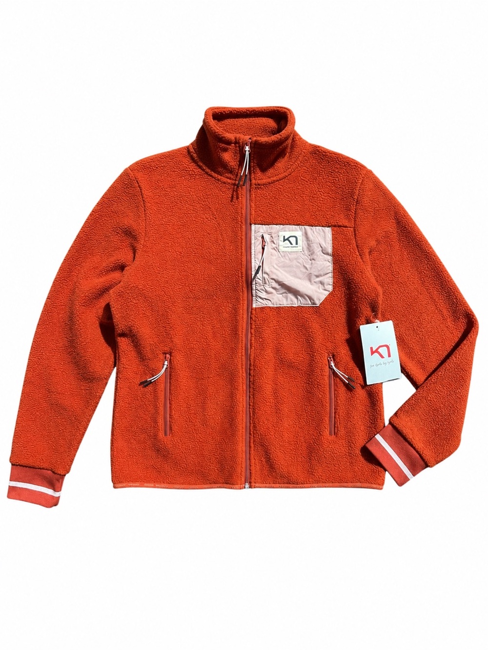 Kari Traa Rothe Fleece Jacket Maple Orange Medium NWT Outdoor Gorpcore